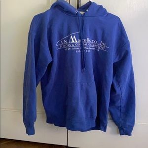Blue oversized sweatshirt